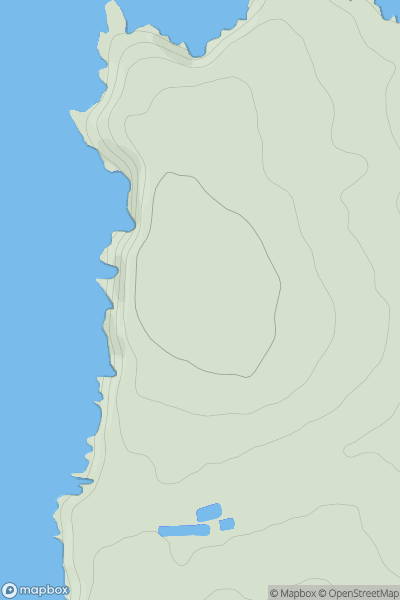Thumbnail image for Eastfield Hill [South-West Wales] showing contour plot for surrounding peak